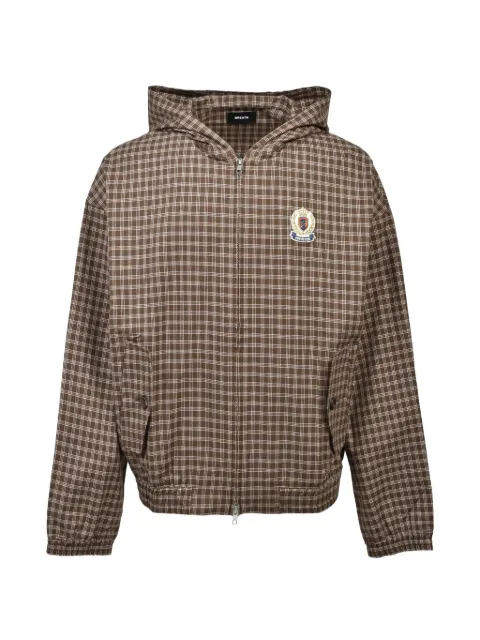 BREATH check-pattern hooded jacket Brown BR26SSO0010