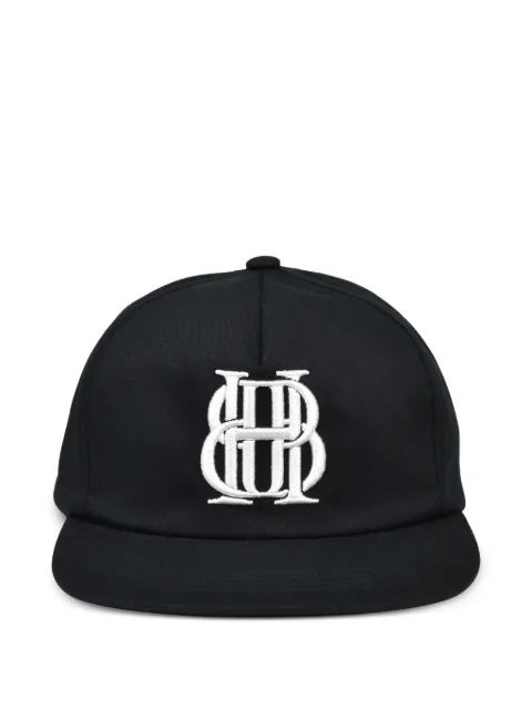 BREATH logo-embroidered snapback cap Black BR26SSAC8013