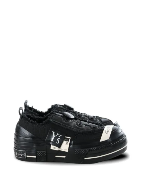 Y's frayed low-top sneakers Black YKE07885