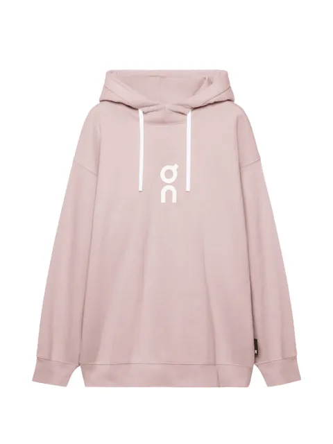 On Club logo-print hoodie Pink 1ME10034390