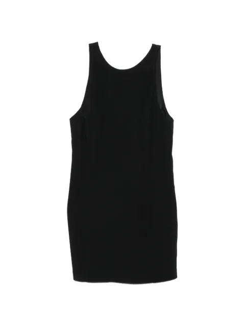 CARLA G. V-back sleeveless mini dress Black ACIT06
