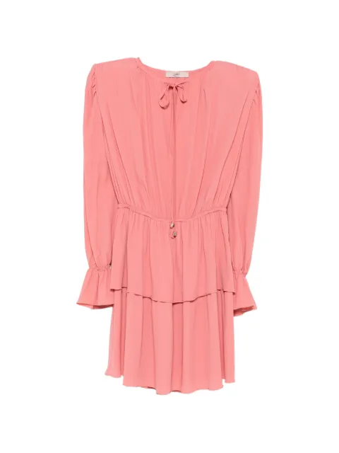 CARLA G. tie-neck mini dress Pink ALAG613