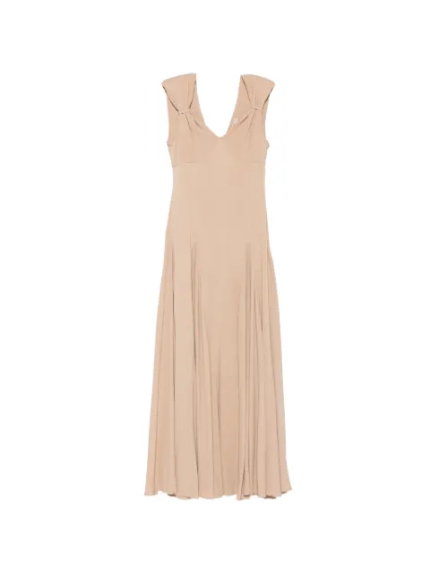 CARLA G. draped maxi dress Neutrals AFOS06