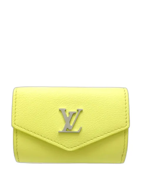 Louis Vuitton Pre-Owned 2021-2025 Taurillon Lockmini Wallet small wallets Yellow XDOJTQVM3WFGTATP