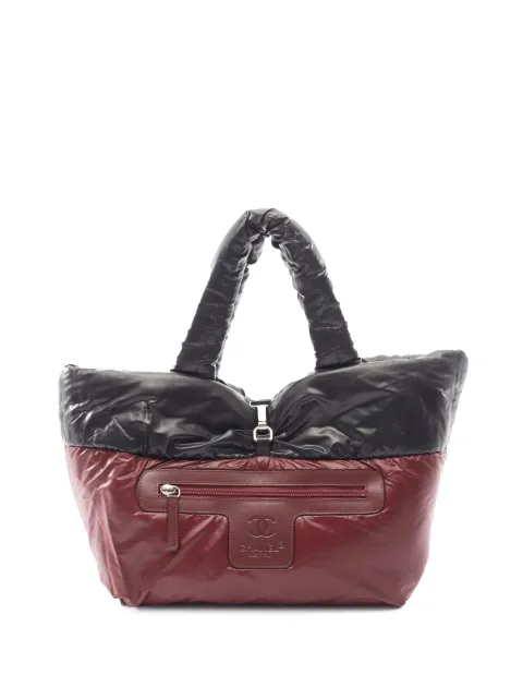 CHANEL Pre-Owned 2010-2011 Small Quilted Nylon Coco Cocoon tote bag Black F7VVJFK31QGI6LKE