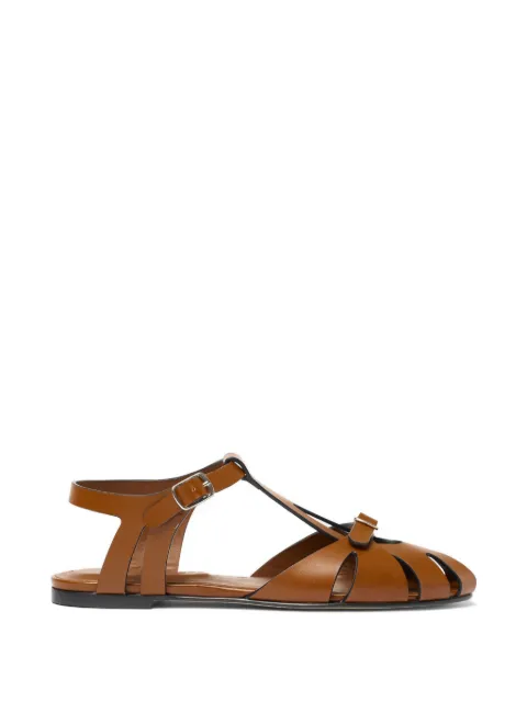 Scarosso Gala cage-detail sandals Brown GALASANDCUICALF