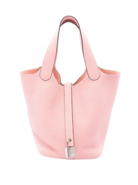 Hermès Pre-Owned 2020 Clemence Picotin Lock 18 handbag Pink FLMQCJIJL4J0TP2Y