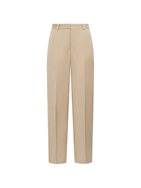 MALIPARMI pressed-crease straight-leg trousers Neutrals JH80334010611024