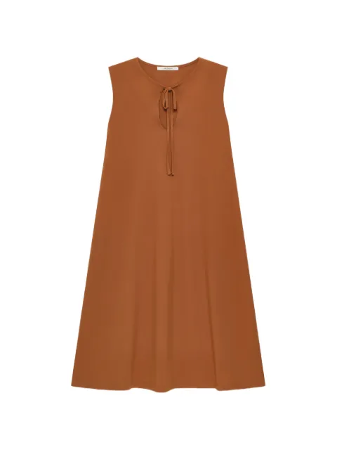 MALIPARMI keyhole-detail sleeveless dress Brown JF67177021041008