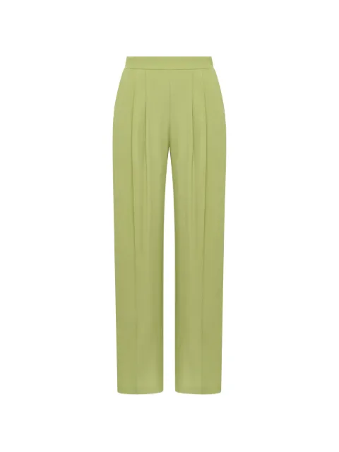 MALIPARMI pleated crêpe trousers Green JH80625067260109
