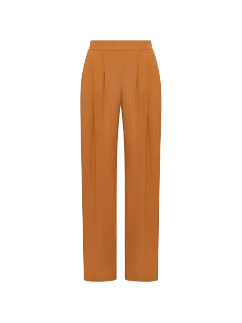 MALIPARMI pleated crêpe trousers Orange JH80625067270004