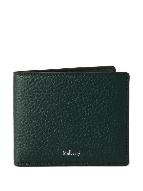 Mulberry heavy-grain leather wallet Green BS26RL7782736Q633
