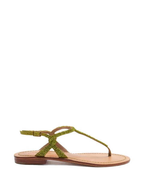 MALIPARMI bead-embroidered sandals Green SA00699106960025