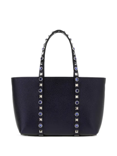 Valentino Garavani Rockstud crystal-embellished shoulder bag Blue WB0R05PAX