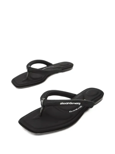 Alexander Wang Jenna tubular flat thong sandals Black 30226S021