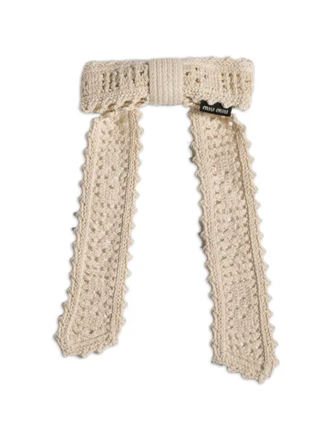 Miu Miu cotton hair clip Neutrals 5IF2922CRB