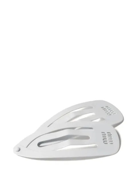 Miu Miu metal hair clips White 5IF2912DTU