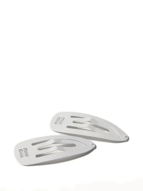 Miu Miu metal hair clips Silver 5IF2902DTU