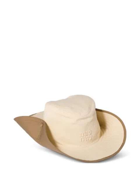Miu Miu drill cowboy hat Neutrals 5HC2212CWL