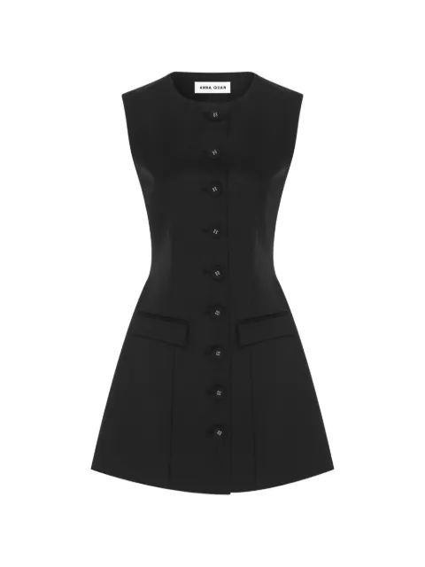 Anna Quan Sofia button-front mini dress Black SOFIADRESS