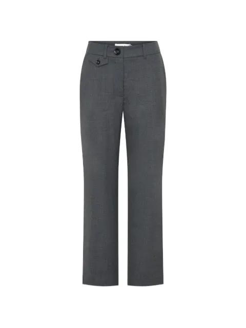 Anna Quan Juliette button-detail trousers Grey 5054GRY