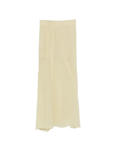 Alysi silk maxi skirt Yellow 116019