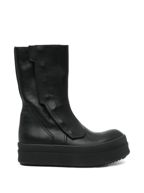 Rick Owens panelled leather boots Black RU01F2858LCO