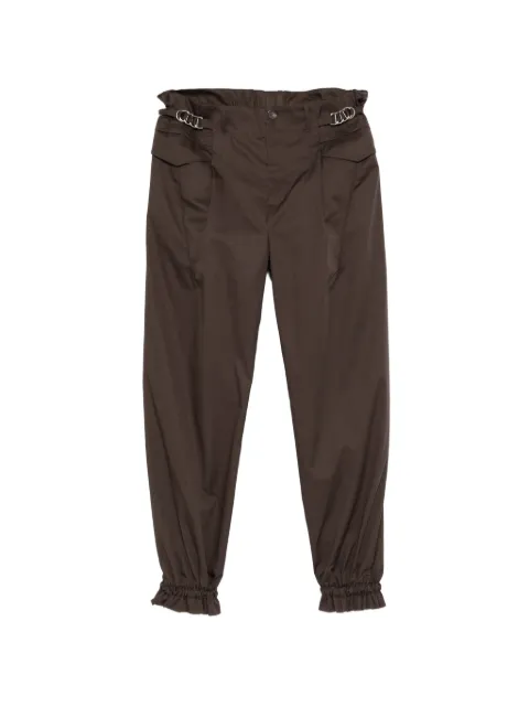 Kiko Kostadinov buckle-detail ruffled-cuff trousers Grey KKSS26T0413