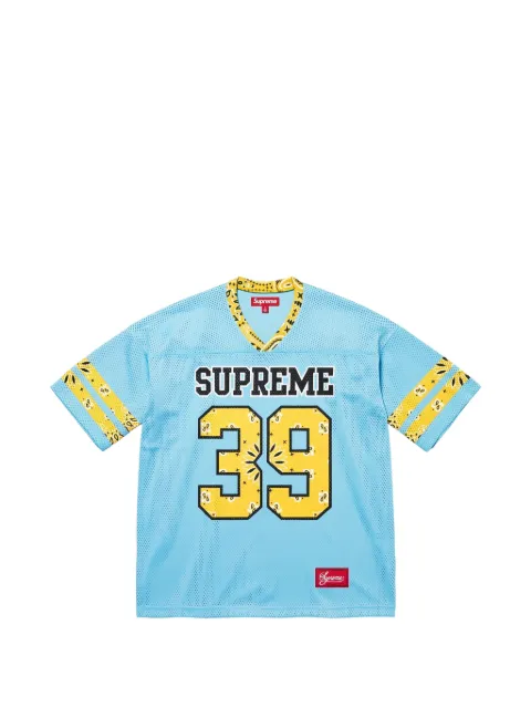Supreme Bandana football T-shirt Blue SS25KN94
