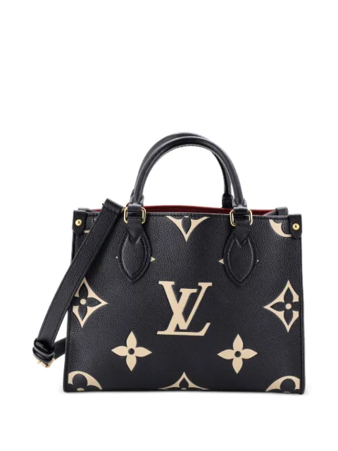 Louis Vuitton Pre-Owned OnTheGo Bicolor Monogram Empreinte Giant PM tote bag Black YSJOOIXXAH6OFFWC