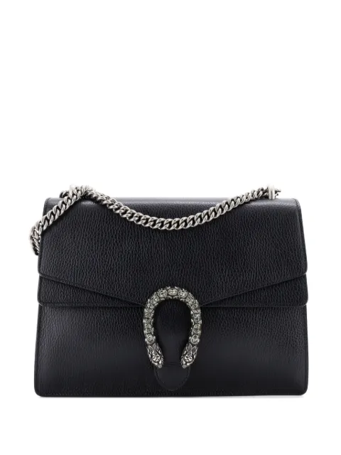 Gucci Pre-Owned Dionysus Bag Leather Medium shoulder bag Black TMYBWQ0K31B3REYV