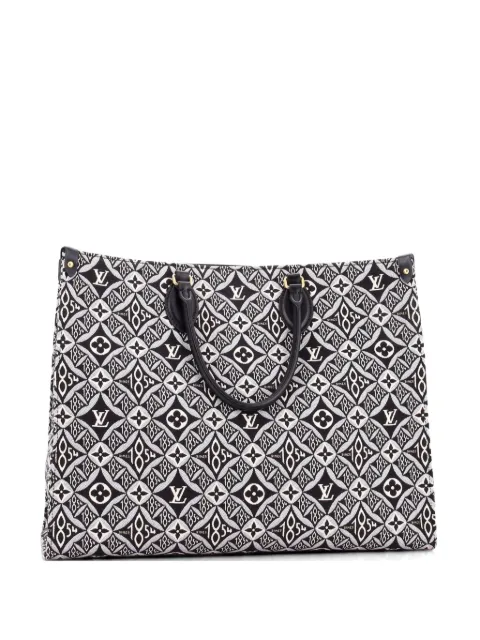 Louis Vuitton Pre-Owned OnTheGo Limited Edition Since 1854 Monogram Jacquard GM tote bag Black L46SF9IZKYU376DH