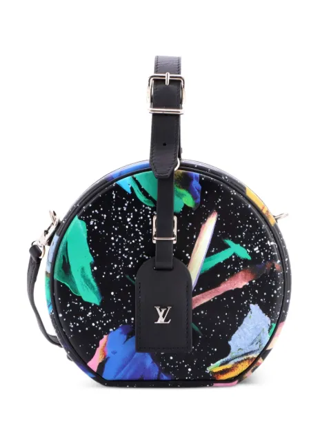 Louis Vuitton Pre-Owned Petite Boite Chapeau Bag Limited Edition Splash Leather crossbody bag Black Q2O3E63R7S0ZKBTY