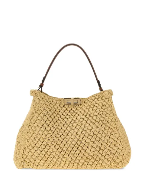 FENDI Fendi Way woven shoulder bag Neutrals 8BN369AWQJ
