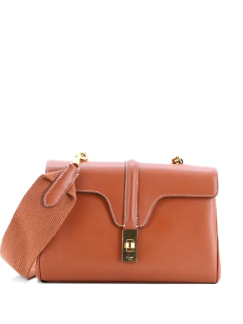 Celine Pre-Owned Soft 16 Bag Smooth Calfskin Teen shoulder bag Brown IAECXG6KZ5IPV9TR