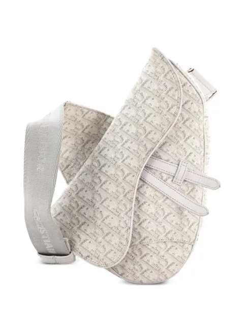 Christian Dior Pre-Owned Saddle Oblique Jacquard crossbody bag Neutrals R1LFDGVC379G85CS