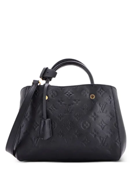 Louis Vuitton Pre-Owned Montaigne Handbag Monogram Empreinte Leather BB satchel Black QXC5T5A65EFVK3ZH