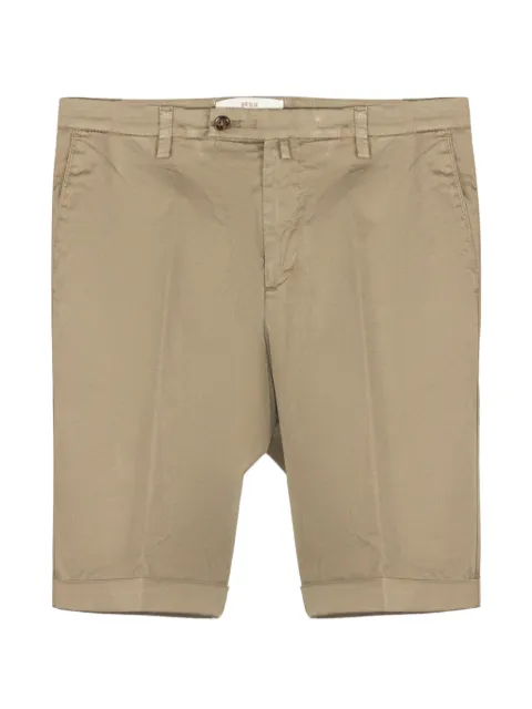 Briglia 1949 pressed-crease turn-up shorts Neutrals BG10830012700142