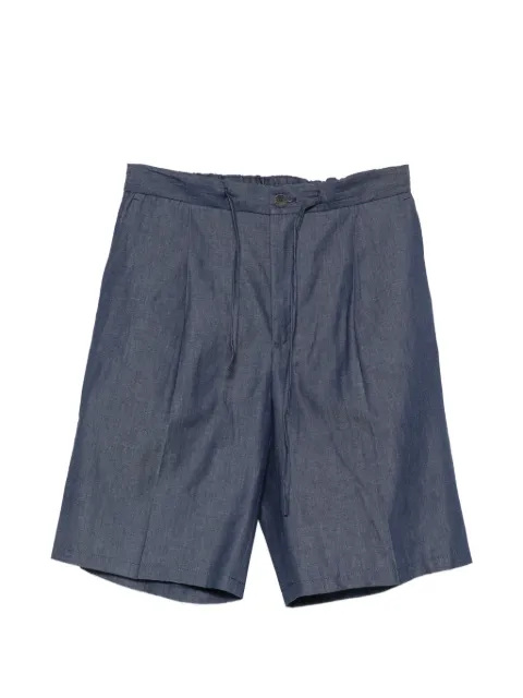 Hevo pleated drawstring shorts Blue TORRELAPILLO33