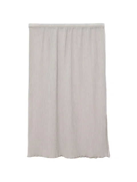 Baserange crinkled-finish straight skirt Neutrals SSSTPOSU26