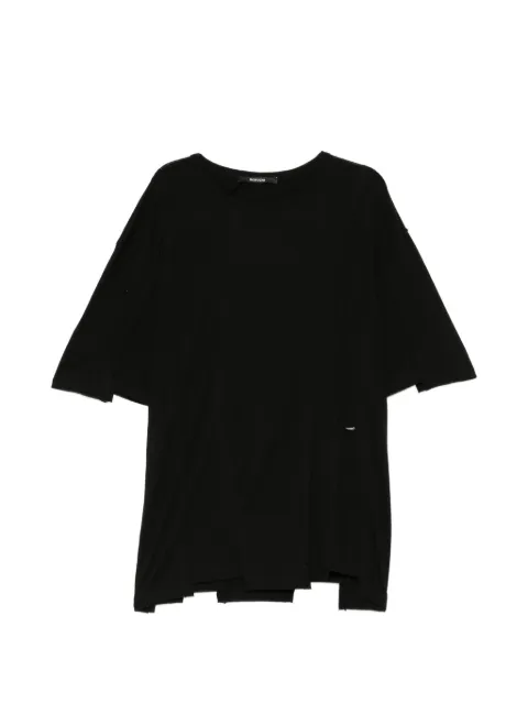 SONGZIO panelled asymmetric T-shirt Black MI2TS731BK