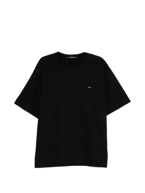 SONGZIO graphic-embroidered T-shirt Black MI3TS700BK
