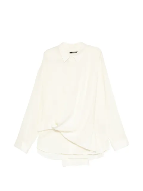 SONGZIO draped layered shirt Neutrals MI2SH709WH