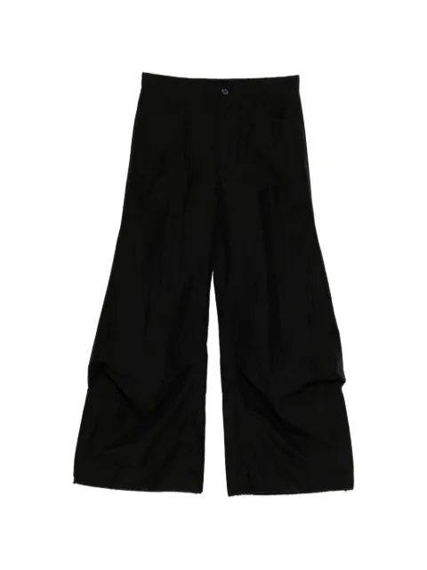 SONGZIO crinkled-finish trousers Black MI2PT710BK