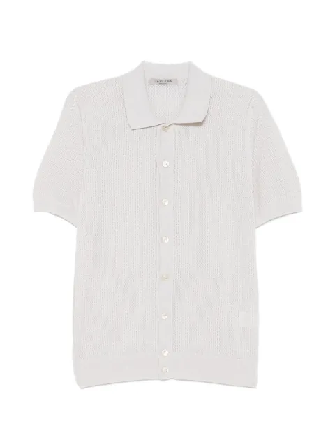 Fileria open-knit short-sleeve shirt Neutrals 5718020611