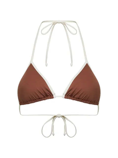 MC2 Saint Barth triangle bikini top Brown LEH0003