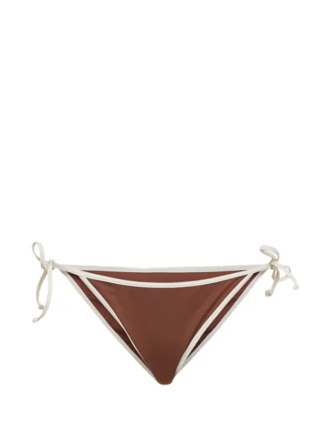 MC2 Saint Barth side-tie bikini bottoms Brown VIR0005