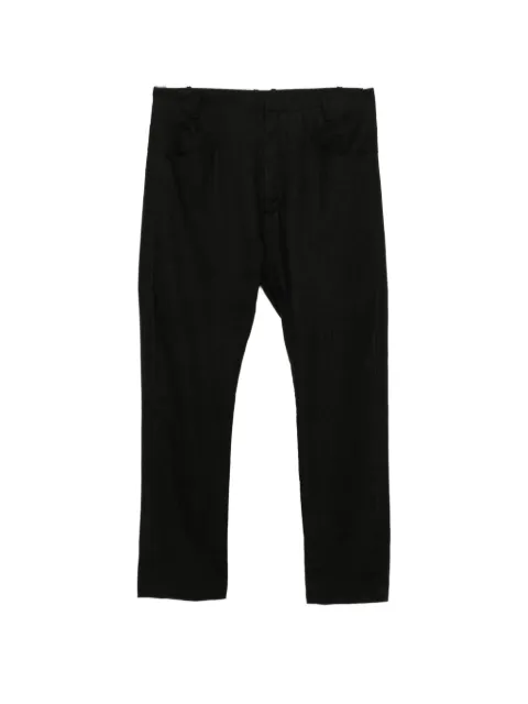 Label Under Construction cotton trousers Black FPN323FC3