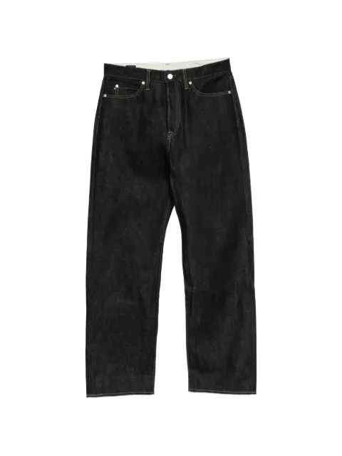 Momotaro contrast-stitch logo-patch jeans Blue MMJB0400