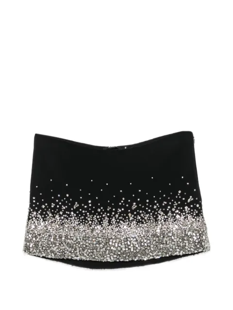 Amen crystal-embellished mini skirt Black AMS26306